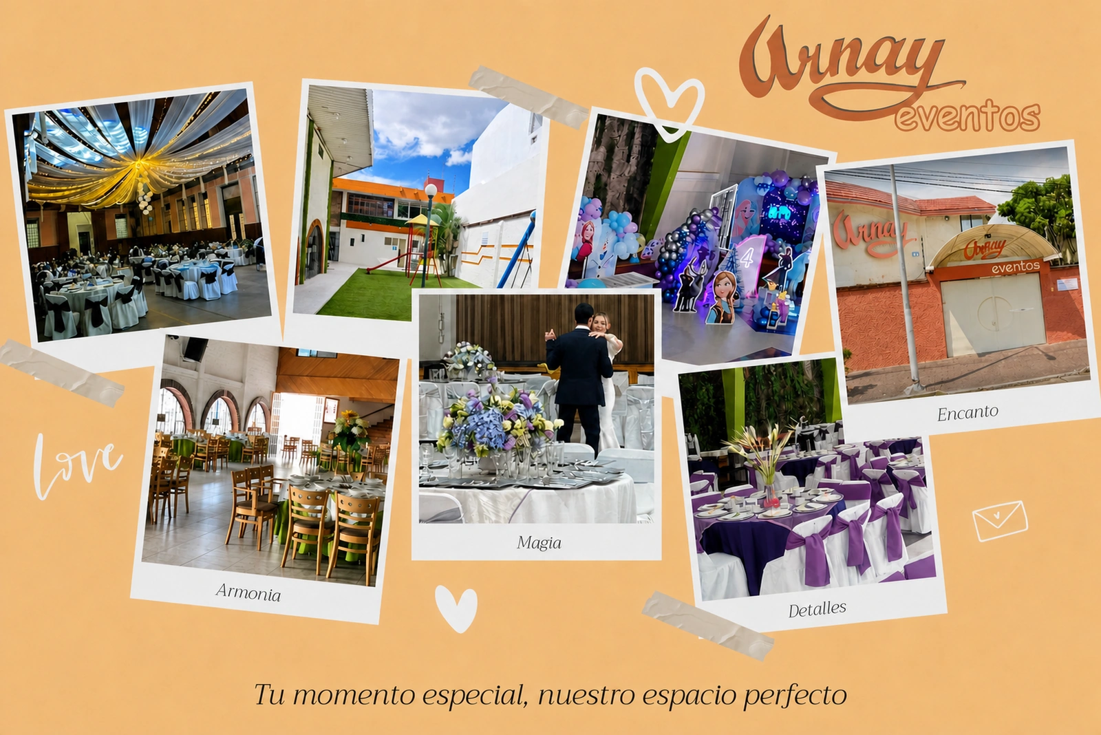 Salón Arnay preparado para un evento